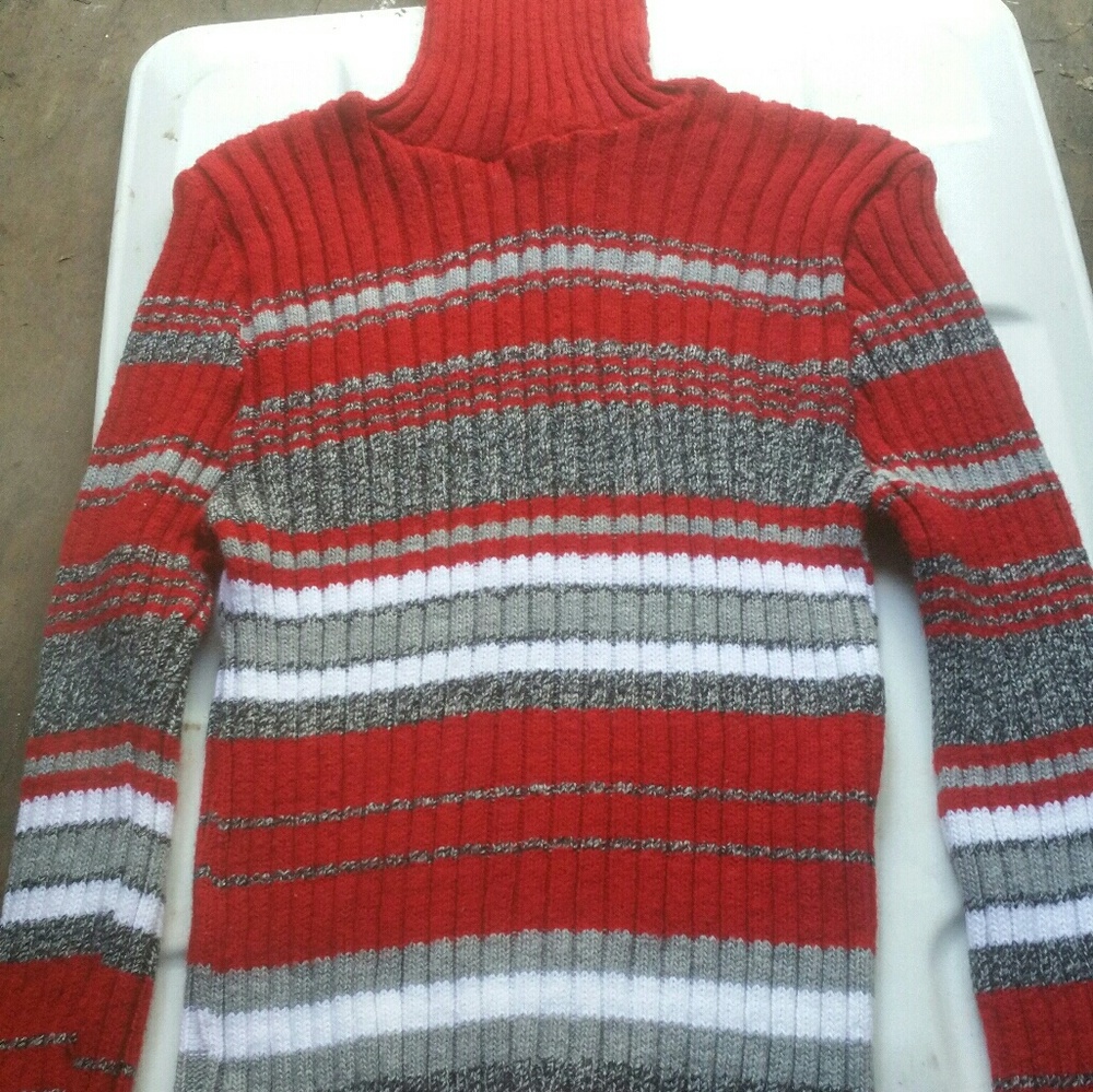 Robbed Turtleneck Sweater